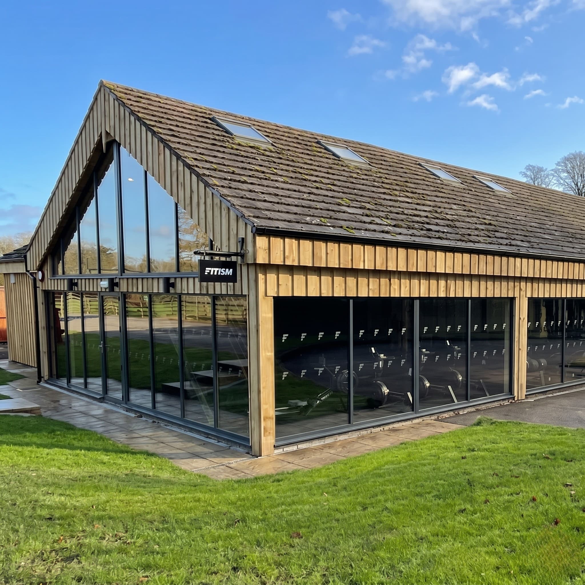 First Class Health sports injury rehabilitation clinic room upstairs at FITISM Somerford Park Farm